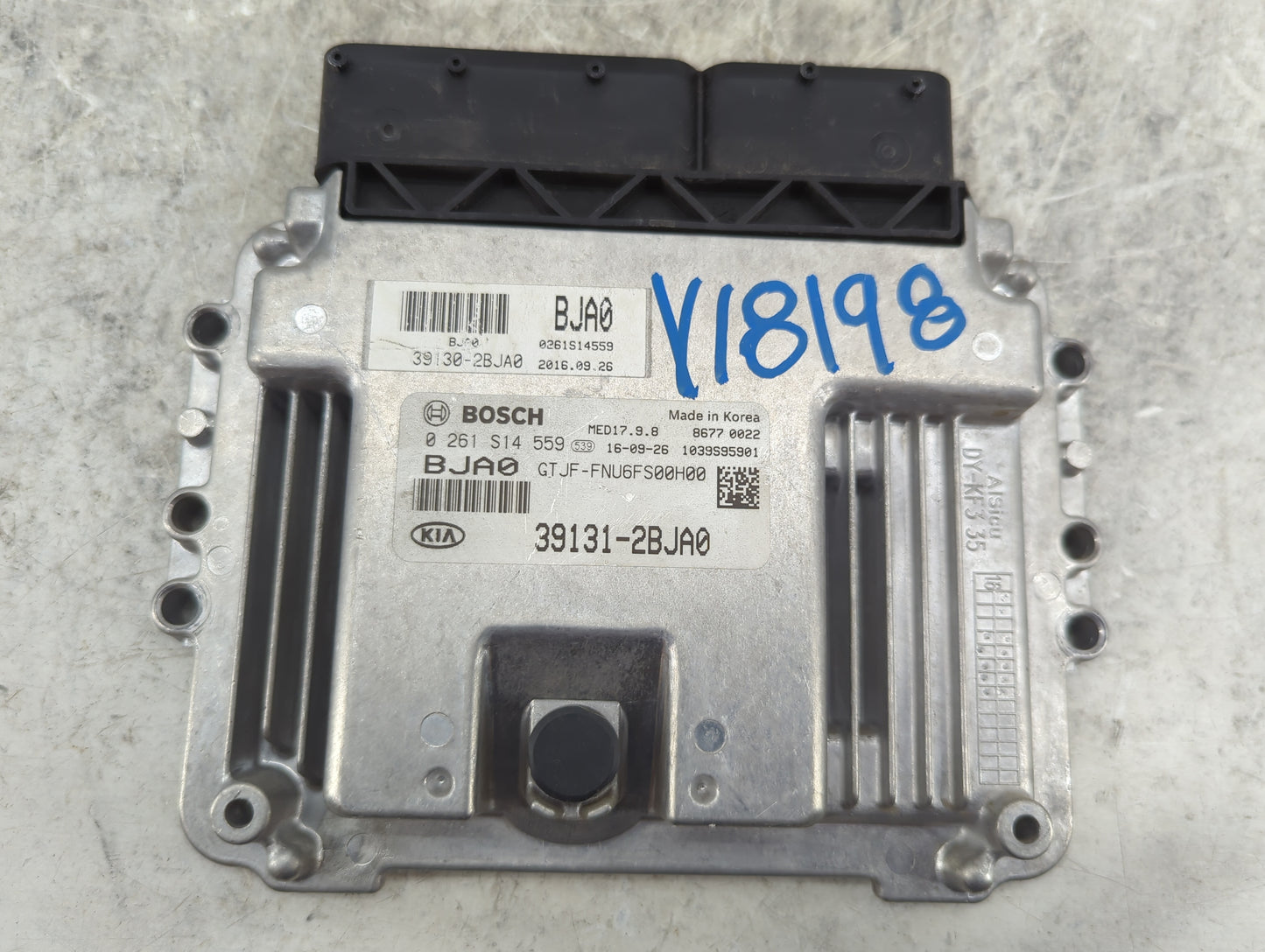 2016-2018 Kia Optima PCM Engine Control Computer ECU ECM PCU OEM P/N:39131-2BJA0 39130-2BJA0, 0261S14559 Fits Fits 2016 2017