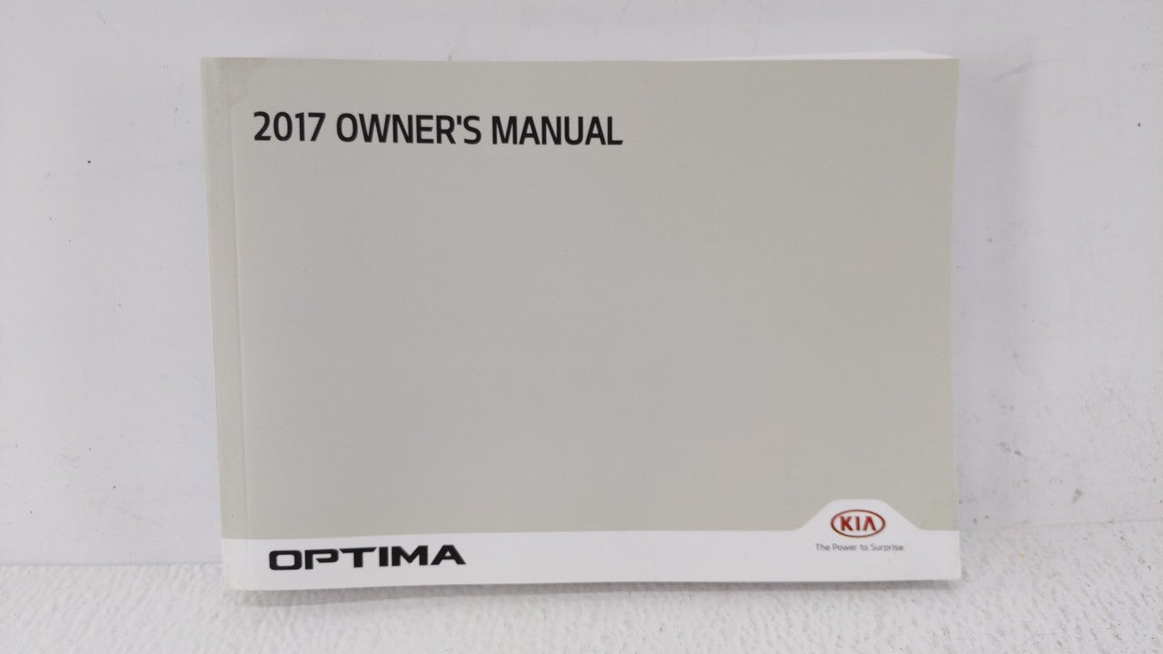 2017 Kia Optima Owners Manual Book Guide OEM Used Auto Parts - Oemusedautoparts1.com