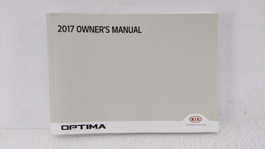 2017 Kia Optima Owners Manual Book Guide OEM Used Auto Parts - Oemusedautoparts1.com