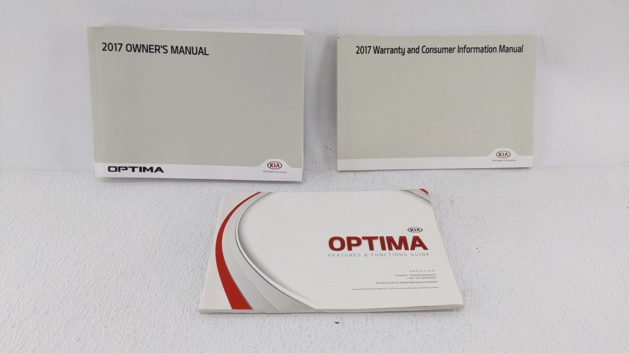 2017 Kia Optima Owners Manual Book Guide OEM Used Auto Parts - Oemusedautoparts1.com