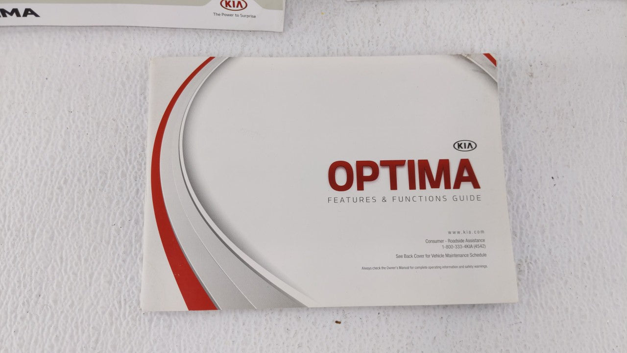 2017 Kia Optima Owners Manual Book Guide OEM Used Auto Parts - Oemusedautoparts1.com