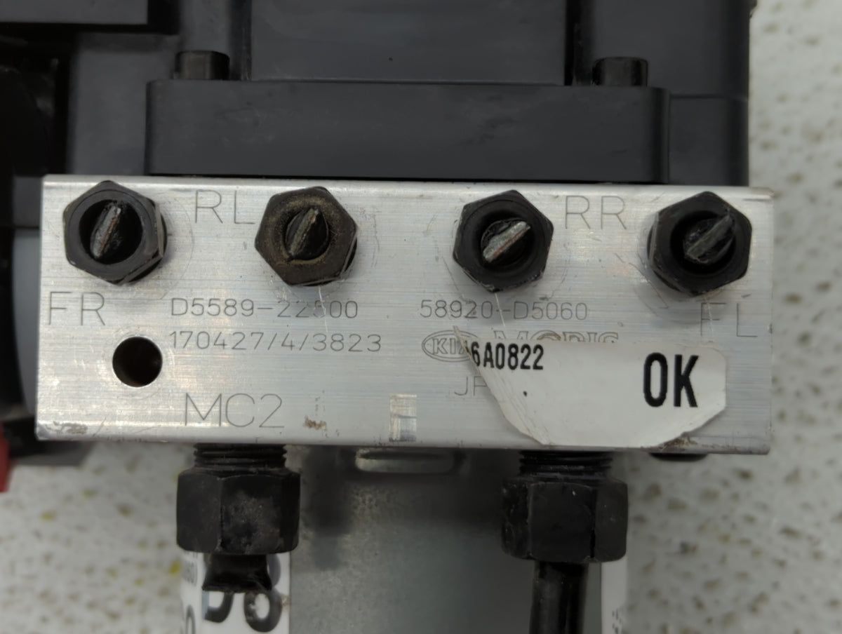 2016-2018 Kia Optima Anti-Lock Brake ABS Pump Module Actuator OEM P/N:D5589-32500 58920-D5060 Fits Fits 2016 2017 2018 OEM U