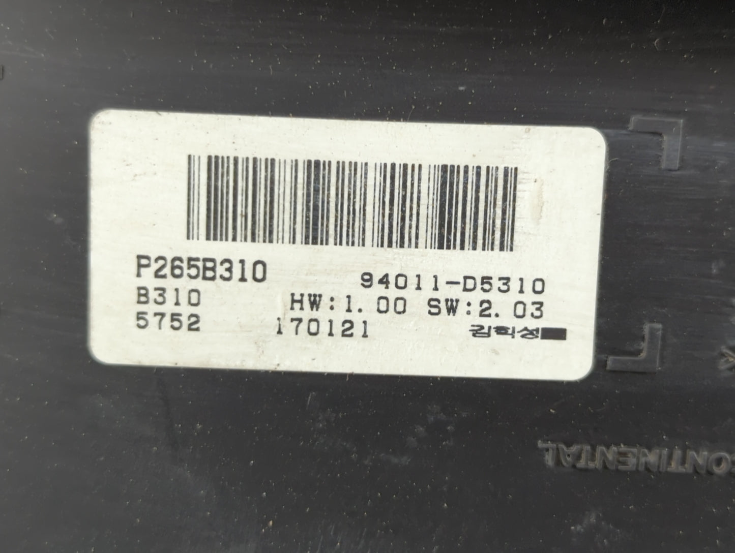 2017-2018 Kia Optima Instrument Cluster Speedometer Gauges P/N:94011-D5310 Fits Fits 2017 2018 OEM Used Auto Parts - Oemused