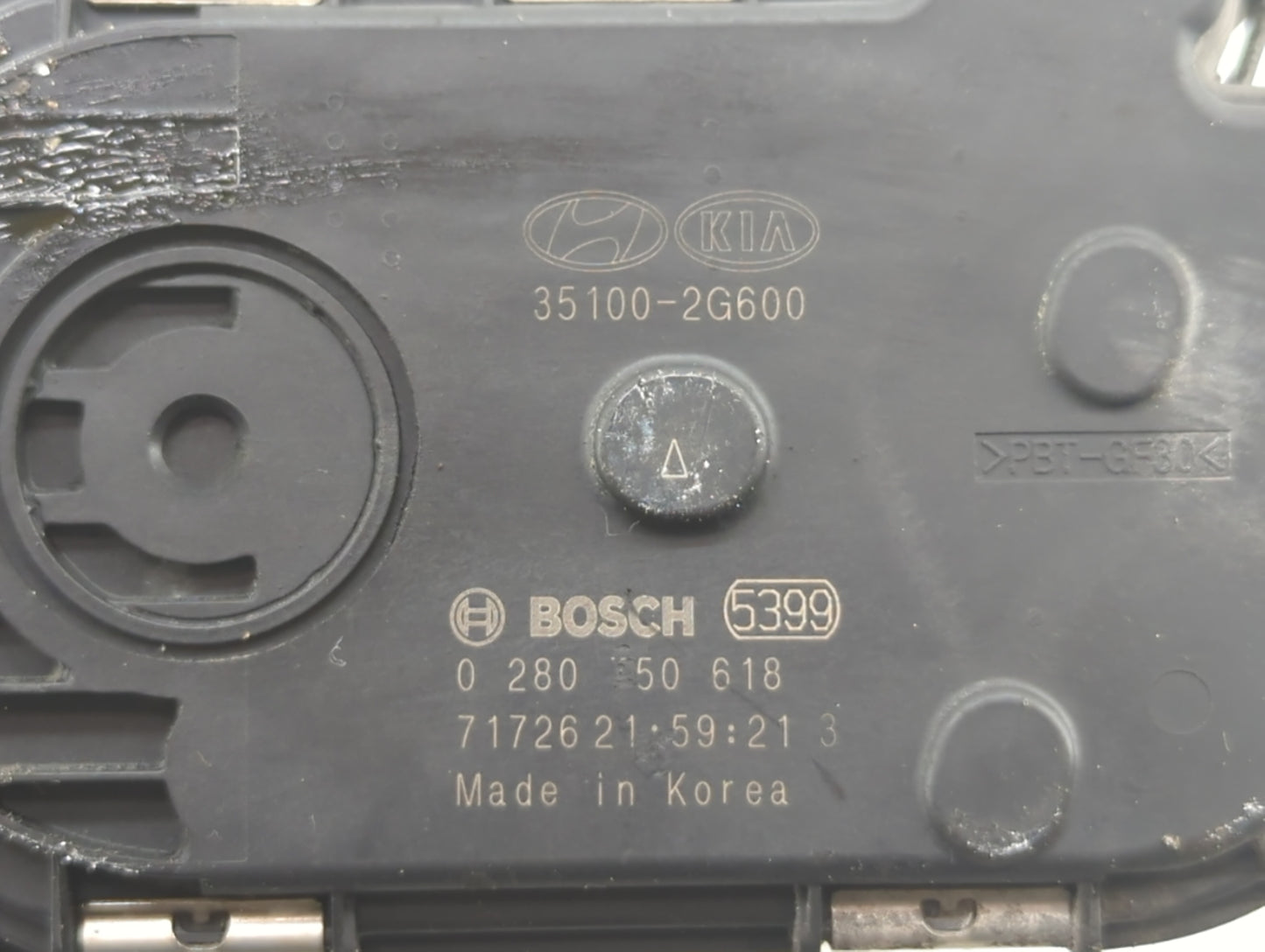 2016-2019 Kia Optima Throttle Body P/N:0 280 750 618 35100-2G600 Fits Fits 2015 2016 2017 2018 2019 OEM Used Auto Parts - Oe