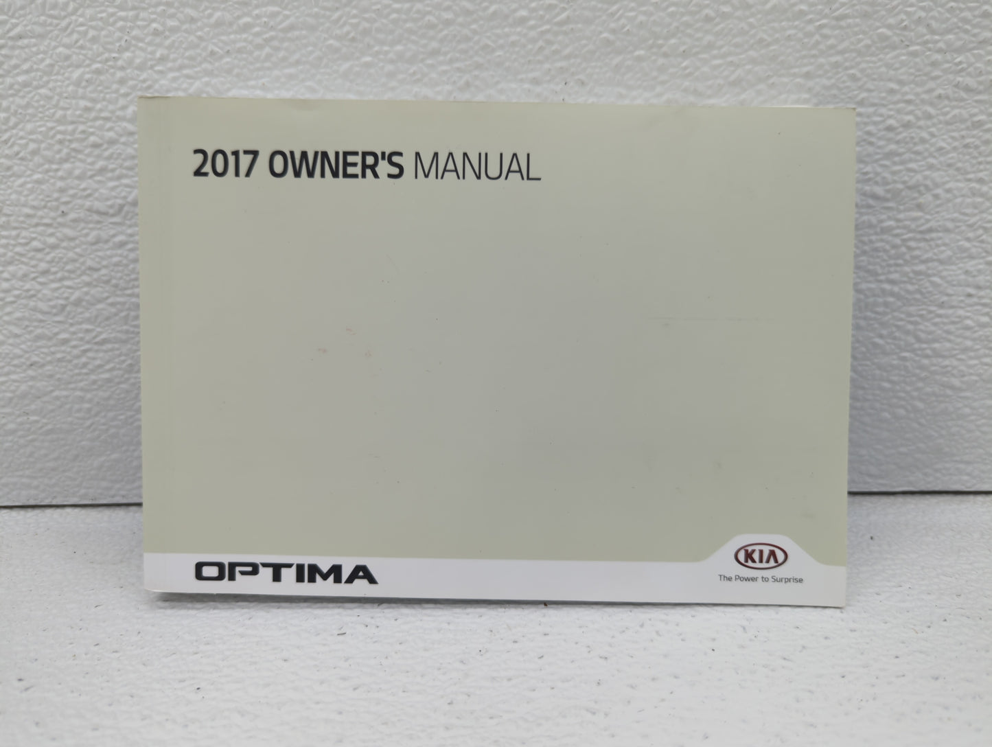 2017 Kia Optima Owners Manual Book Guide OEM Used Auto Parts - Oemusedautoparts1.com