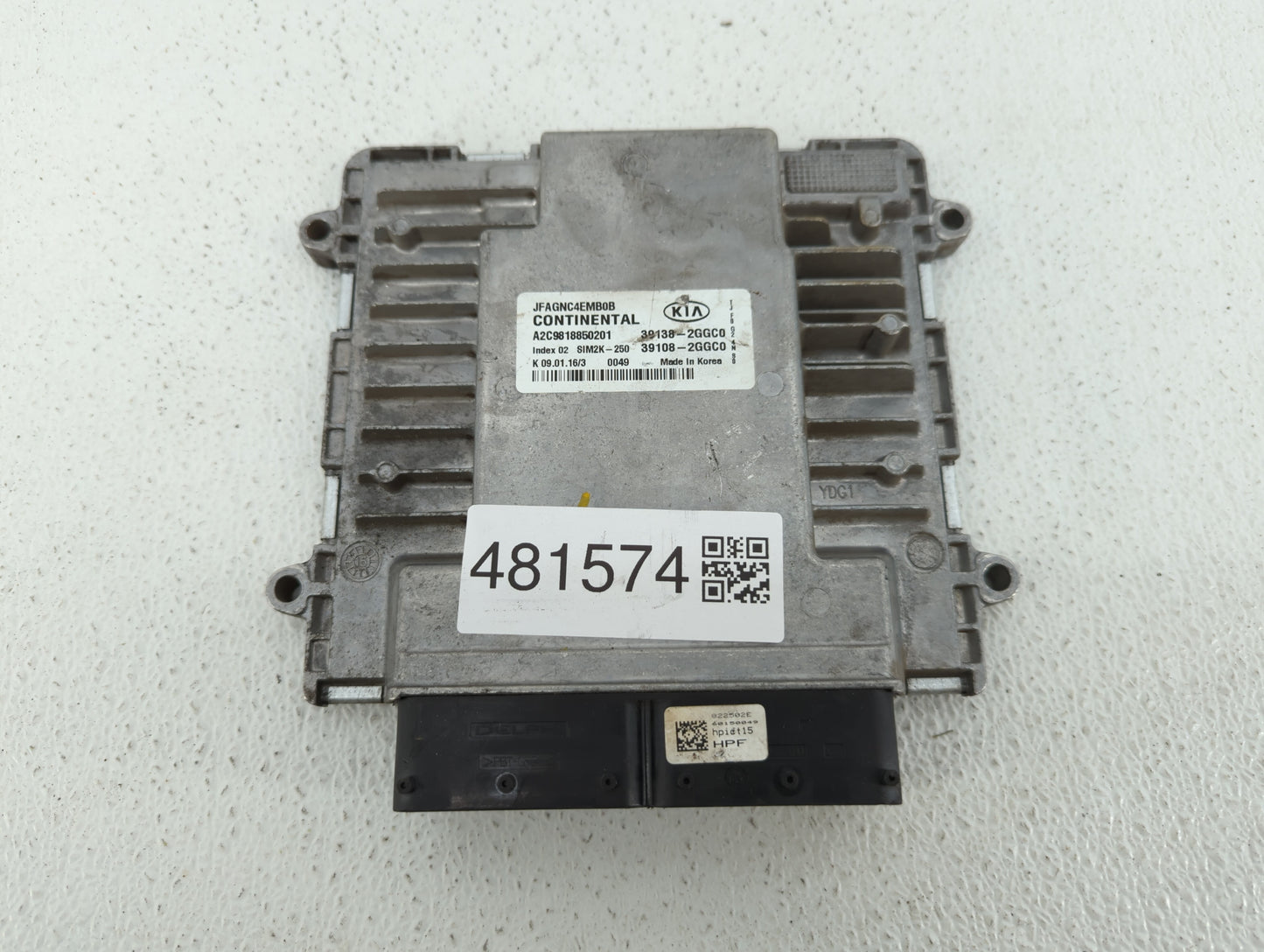 2016-2018 Kia Optima PCM Engine Control Computer ECU ECM PCU OEM P/N:39108-2GGC0 39138-2GGC0, 39108-2GGD2 Fits Fits 2016 201