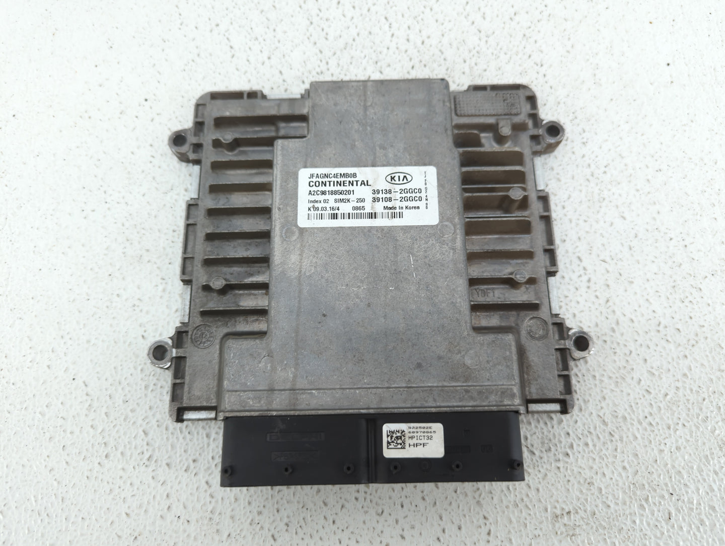 2016-2018 Kia Optima PCM Engine Control Computer ECU ECM PCU OEM P/N:39138-2GGC0 39108-2GGC0, 39108-2GGD2 Fits Fits 2016 201