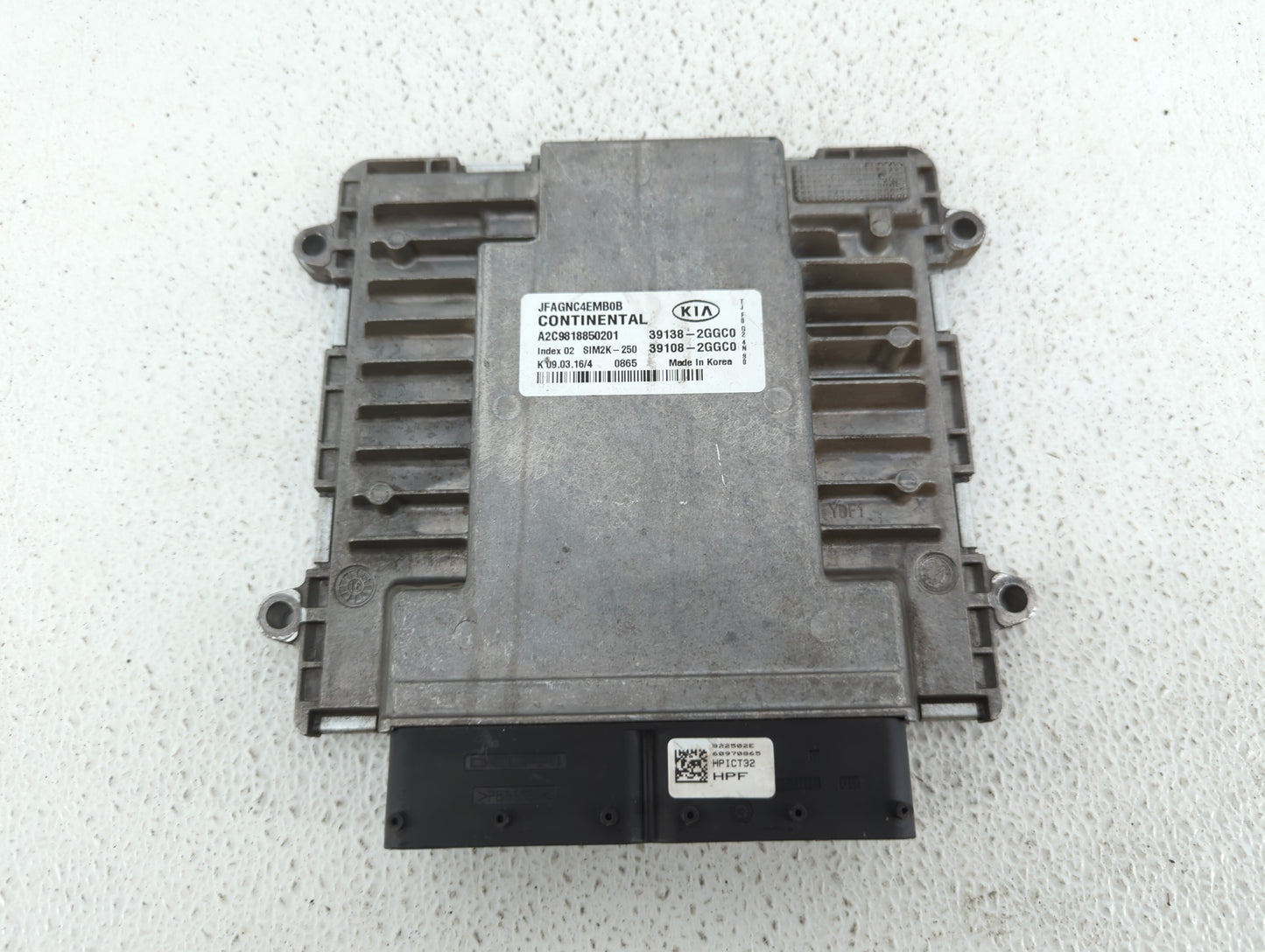 2016-2018 Kia Optima PCM Engine Control Computer ECU ECM PCU OEM P/N:39138-2GGC0 39108-2GGC0, 39108-2GGD2 Fits Fits 2016 201