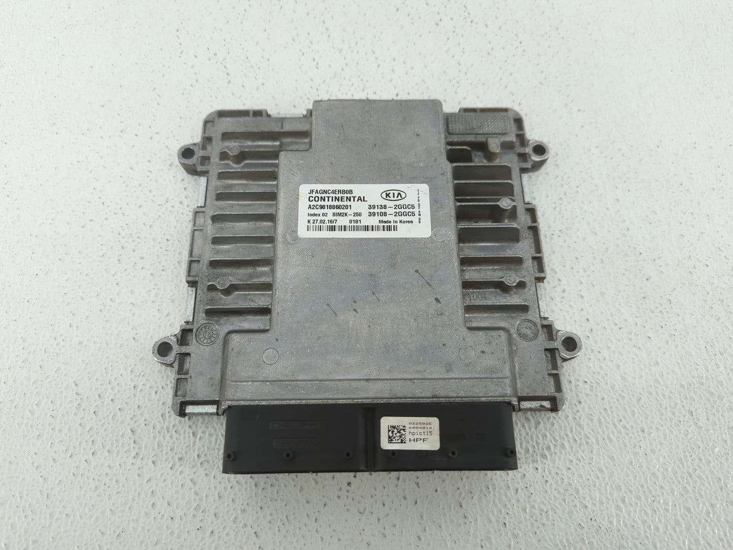 2016-2018 Kia Optima PCM Engine Control Computer ECU ECM PCU OEM P/N:39108-2GGL1 39138-2GGL1, 39138-2GGC5 Fits Fits 2016 201
