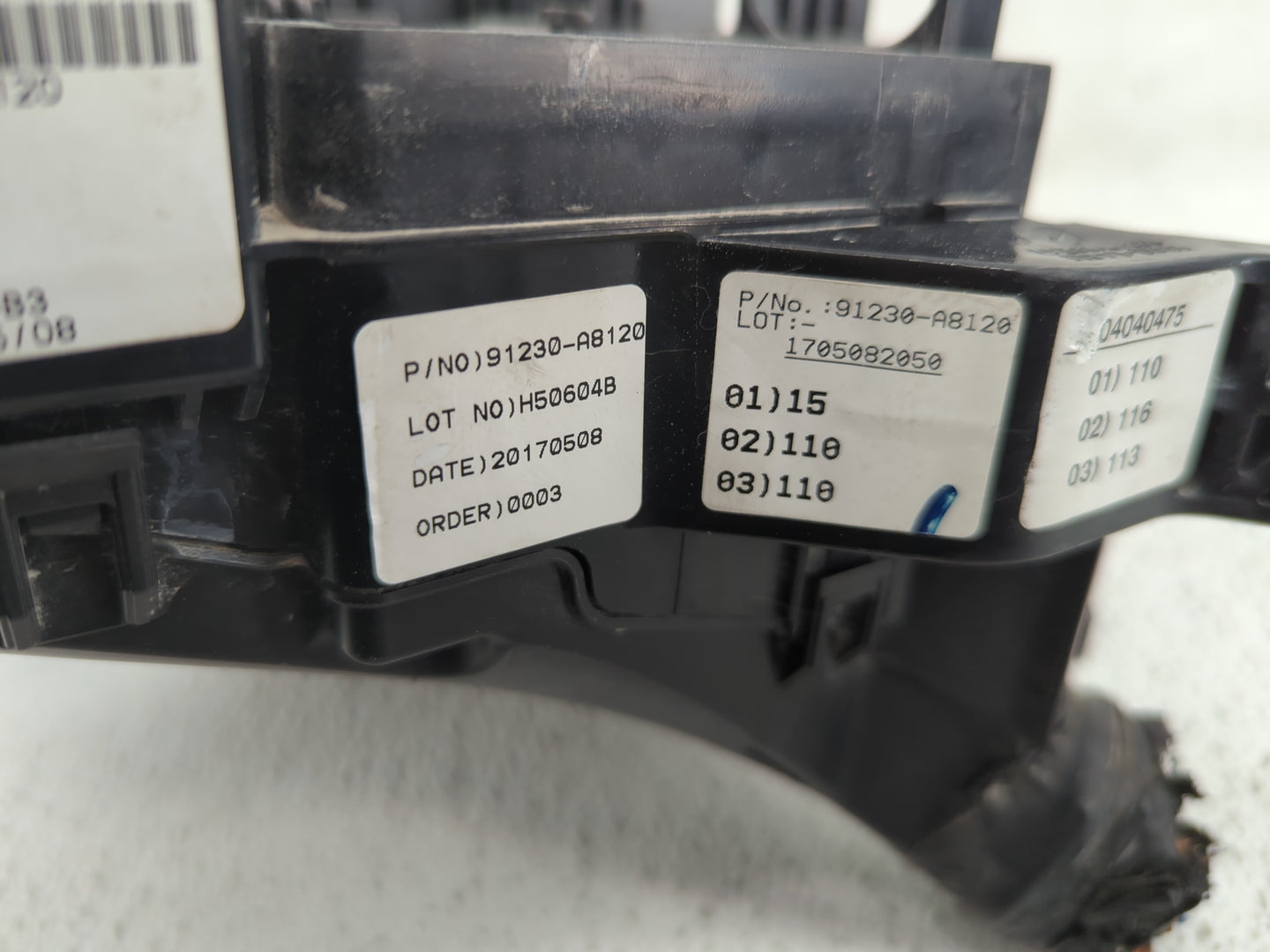 2017-2019 Kia Optima Fusebox Fuse Box Panel Relay Module P/N:91230-A8120 Fits Fits 2017 2018 2019 OEM Used Auto Parts - Oemu