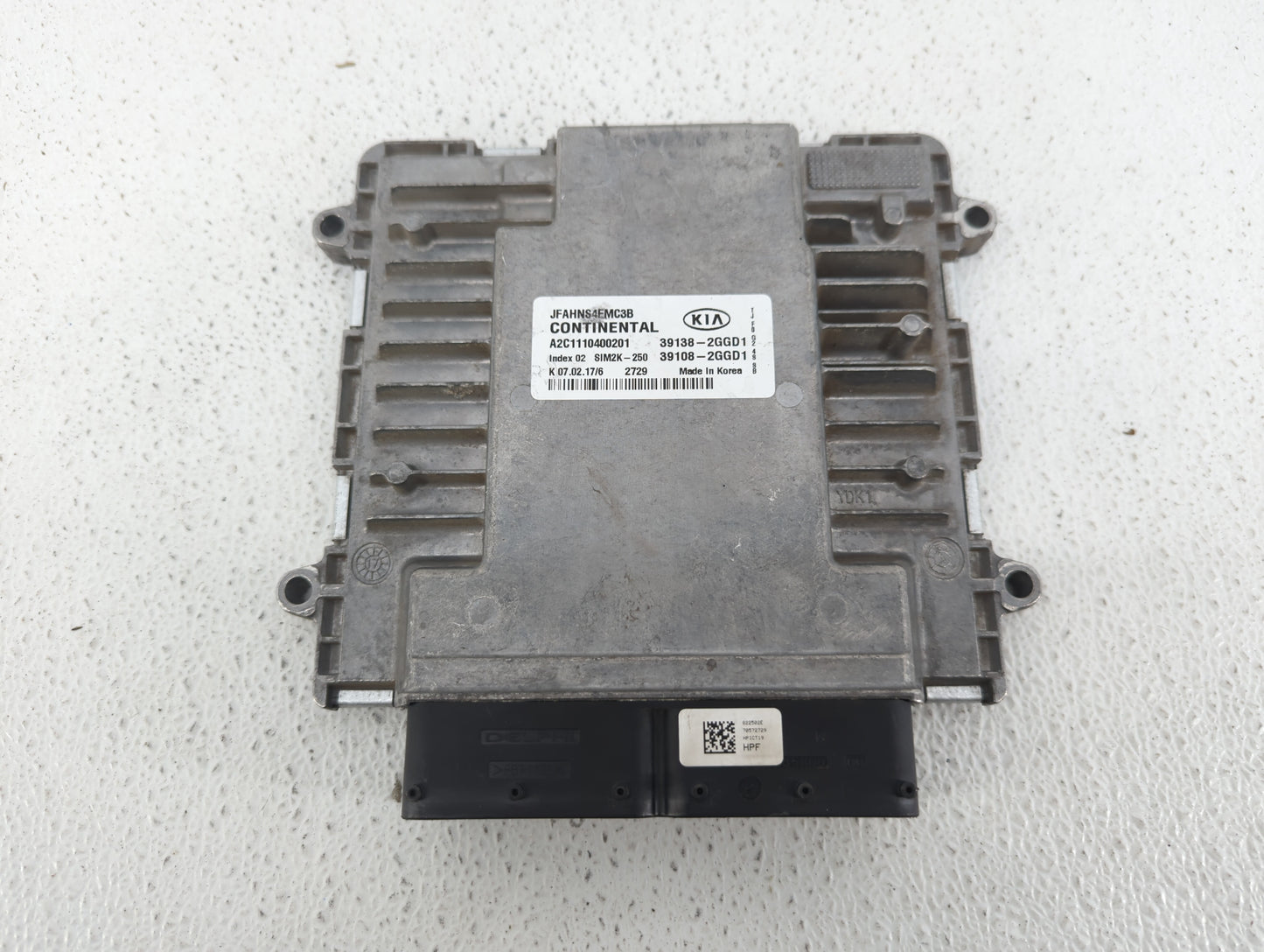 2016-2018 Kia Optima PCM Engine Control Computer ECU ECM PCU OEM P/N:39108-2GGD2 39138-2GGD2, 39138-2GGD0 Fits Fits 2016 201