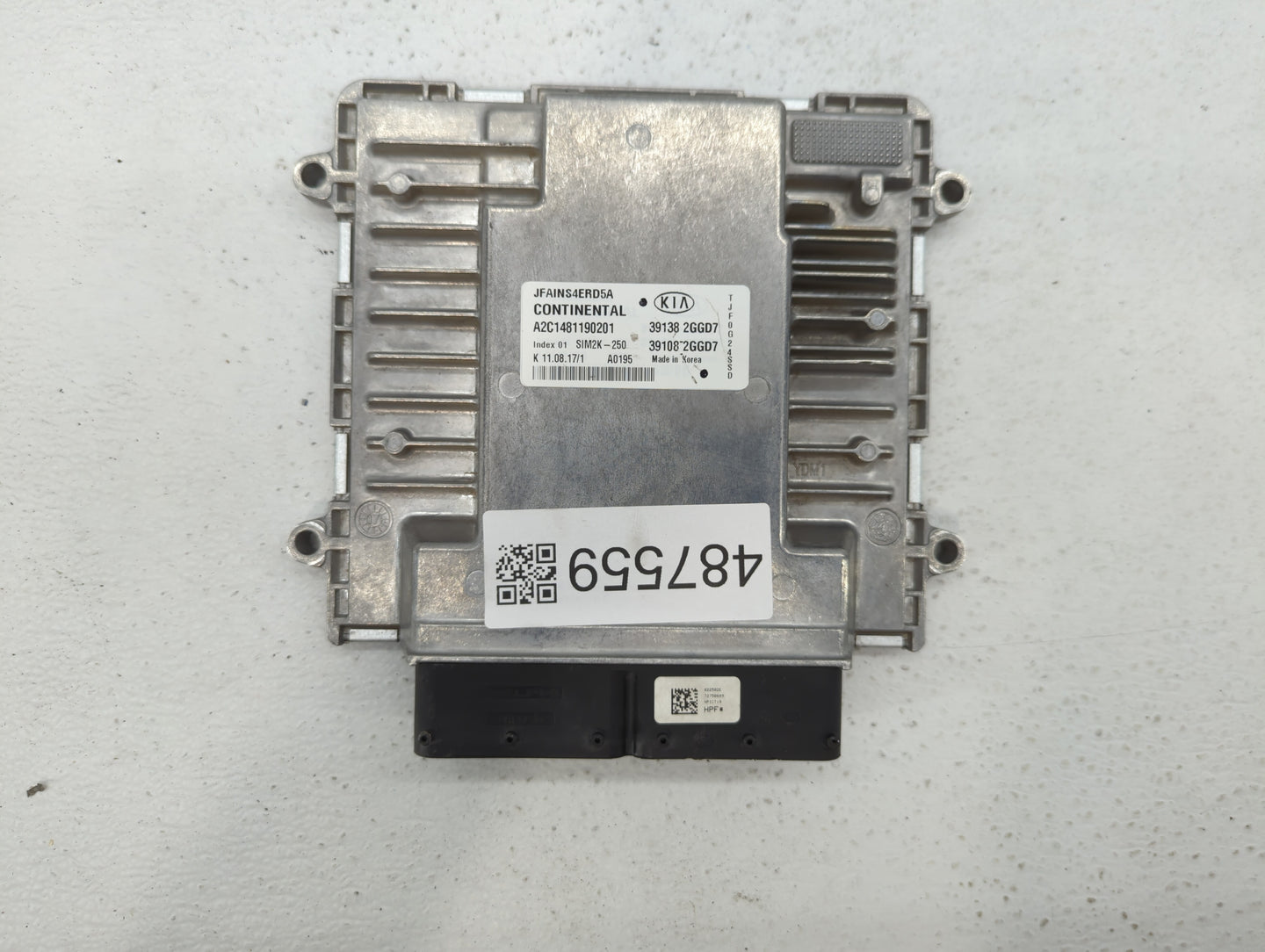 2016-2018 Kia Optima PCM Engine Control Computer ECU ECM PCU OEM P/N:39108-2GGD7 39138-2GGD7, 39108-2GGD5 Fits Fits 2016 201