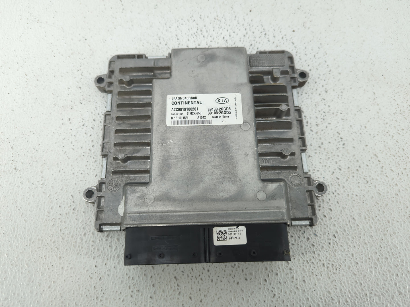 2016-2018 Kia Optima PCM Engine Control Computer ECU ECM PCU OEM P/N:39108-2GGD7 39138-2GGD7, 39108-2GGD5 Fits Fits 2016 201