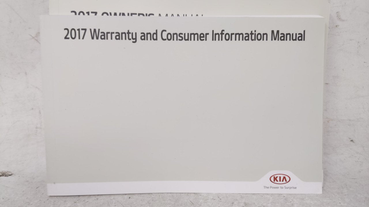 2017 Kia Optima Owners Manual Book Guide OEM Used Auto Parts - Oemusedautoparts1.com