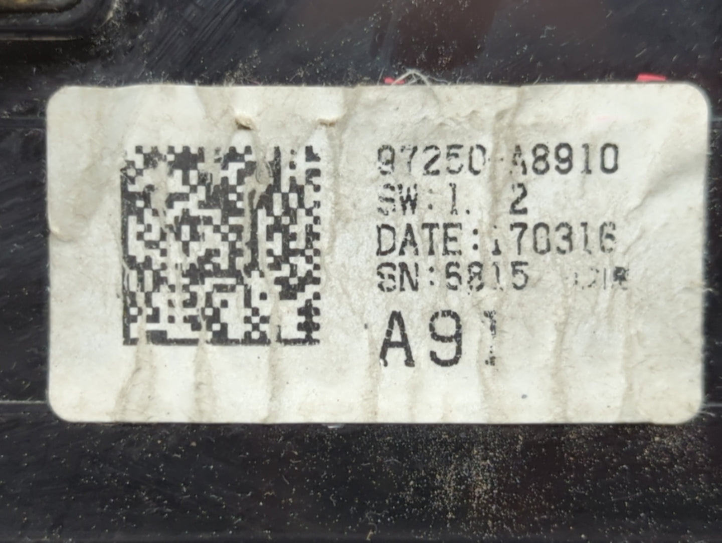 2017-2019 Kia Optima Climate Control Module Temperature AC/Heater Replacement P/N:97250-A8910 Fits Fits 2017 2018 2019 OEM U