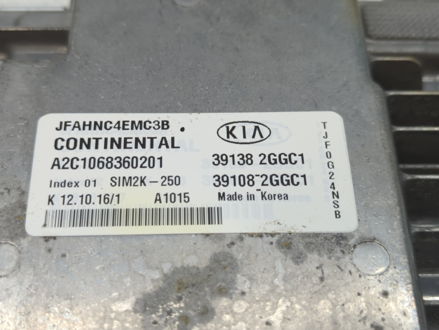 2016-2018 Kia Optima PCM Engine Control Computer ECU ECM PCU OEM P/N:39108-2GGC1 39138-2GGC1 Fits Fits 2016 2017 2018 OEM Us
