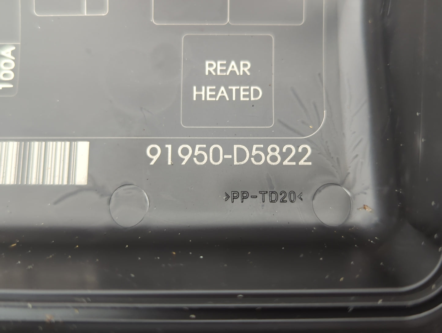 2016-2019 Kia Optima Fusebox Fuse Box Panel Relay Module P/N:91950-D5822 Fits Fits 2016 2017 2018 2019 OEM Used Auto Parts -