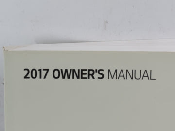2017 Kia Optima Owners Manual Book Guide P/N:HDG5-EU6NA OEM Used Auto Parts