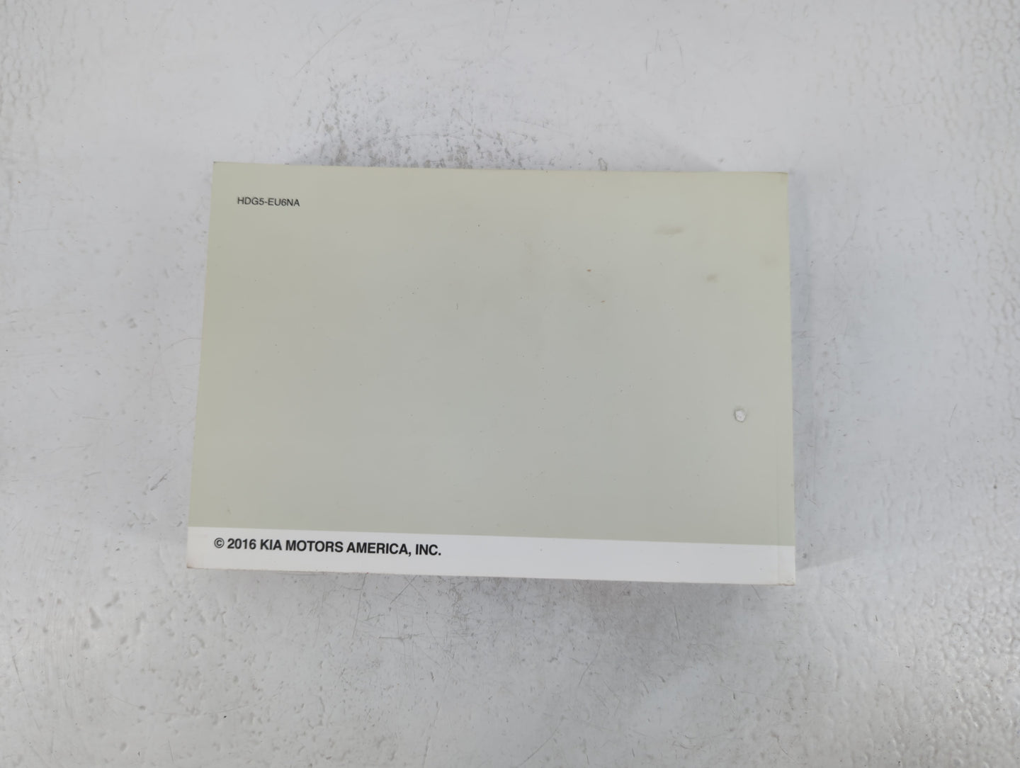 2017 Kia Optima Owners Manual Book Guide P/N:HDG5-EU6NA OEM Used Auto Parts - Oemusedautoparts1.com