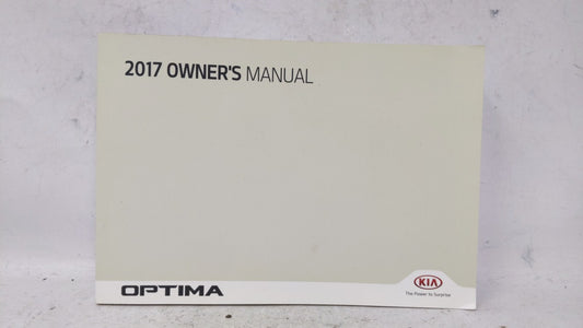 2017 Kia Optima Owners Manual Book Guide OEM Used Auto Parts