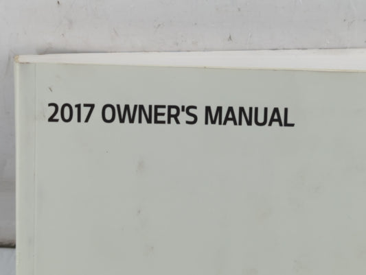 2017 Kia Optima Owners Manual Book Guide P/N:HA8O-EU6NC OEM Used Auto Parts