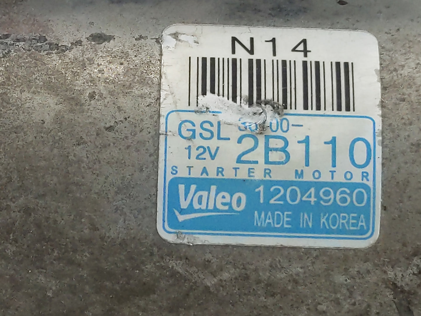 2015-2017 Kia Rio Car Starter Motor Solenoid OEM P/N:36100-2B110 Fits Fits 2014 2015 2016 2017 2018 2019 OEM Used Auto Parts