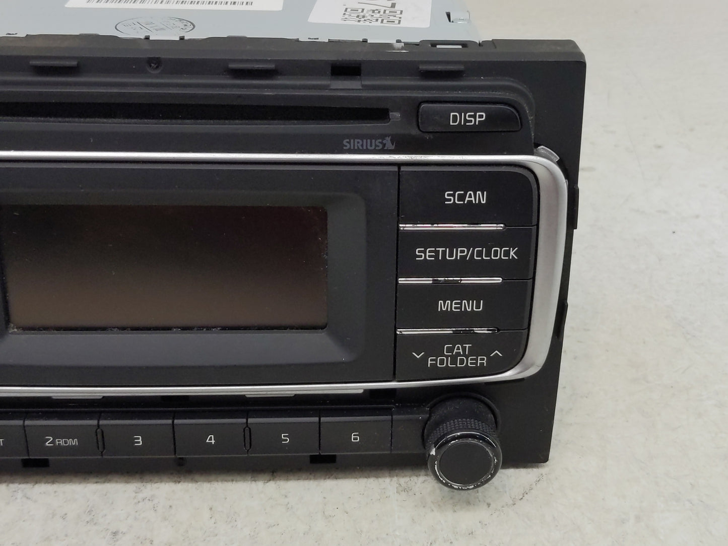 2016-2017 Kia Rio Radio AM FM Cd Player Receiver Replacement P/N:96170-1W960CA Fits Fits 2016 2017 OEM Used Auto Parts - Oem