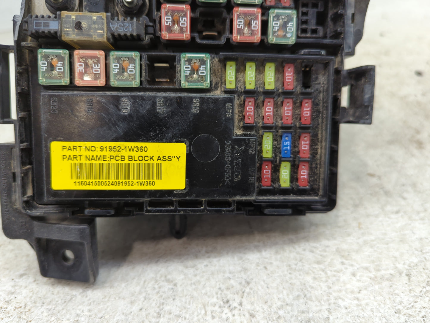 Kia Rio Fusebox Fuse Box Relay Module Tipm 91952-1w360|912791w090 - Oemusedautoparts1.com