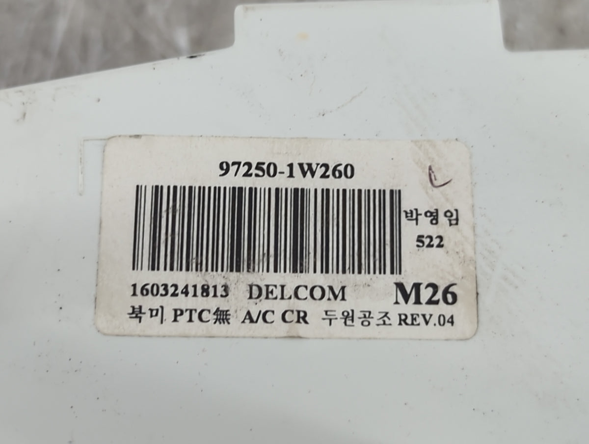 2016-2017 Kia Rio Climate Control Module Temperature AC/Heater Replacement P/N:97250-1W260 Fits Fits 2016 2017 OEM Used Auto