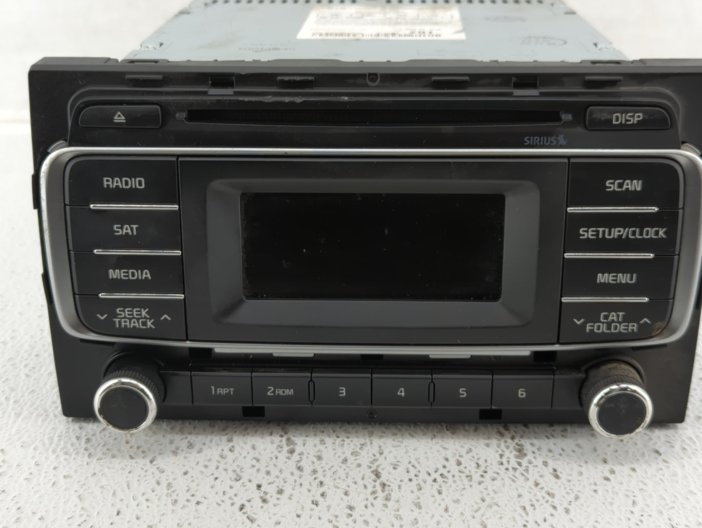 2016-2017 Kia Rio Radio AM FM Cd Player Receiver Replacement P/N:96170-1W910CA Fits Fits 2016 2017 OEM Used Auto Parts - Oem