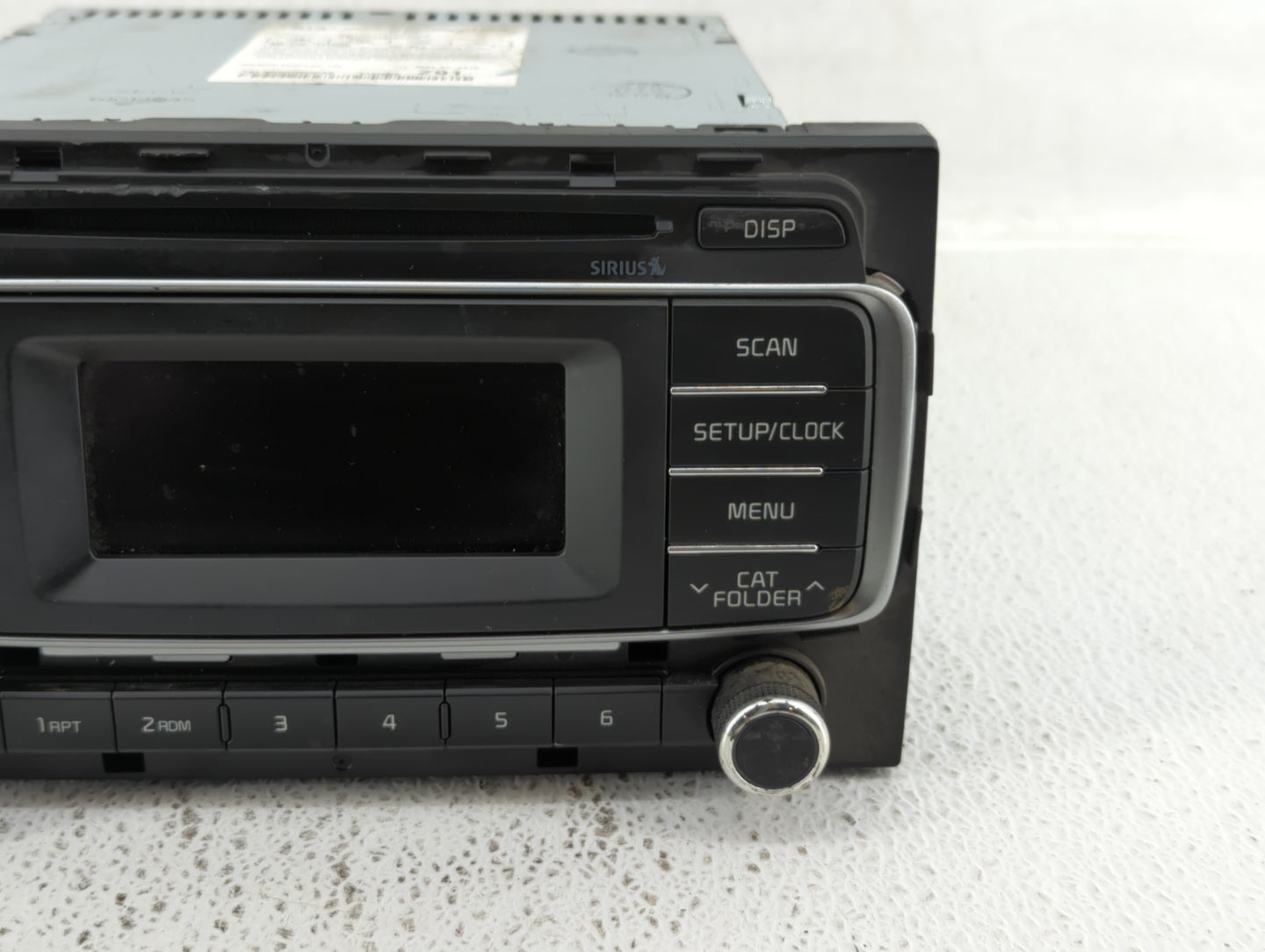 2016-2017 Kia Rio Radio AM FM Cd Player Receiver Replacement P/N:96170-1W910CA Fits Fits 2016 2017 OEM Used Auto Parts - Oem