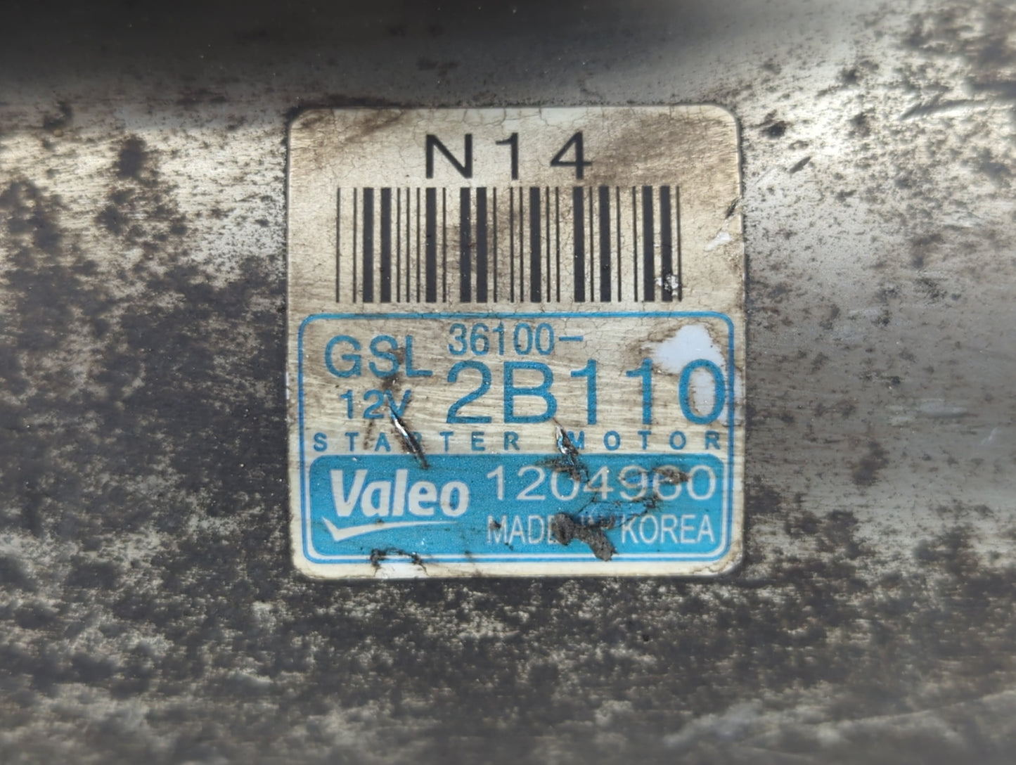 2015-2017 Kia Rio Car Starter Motor Solenoid OEM P/N:36100-2B110 Fits Fits 2014 2015 2016 2017 2018 2019 OEM Used Auto Parts