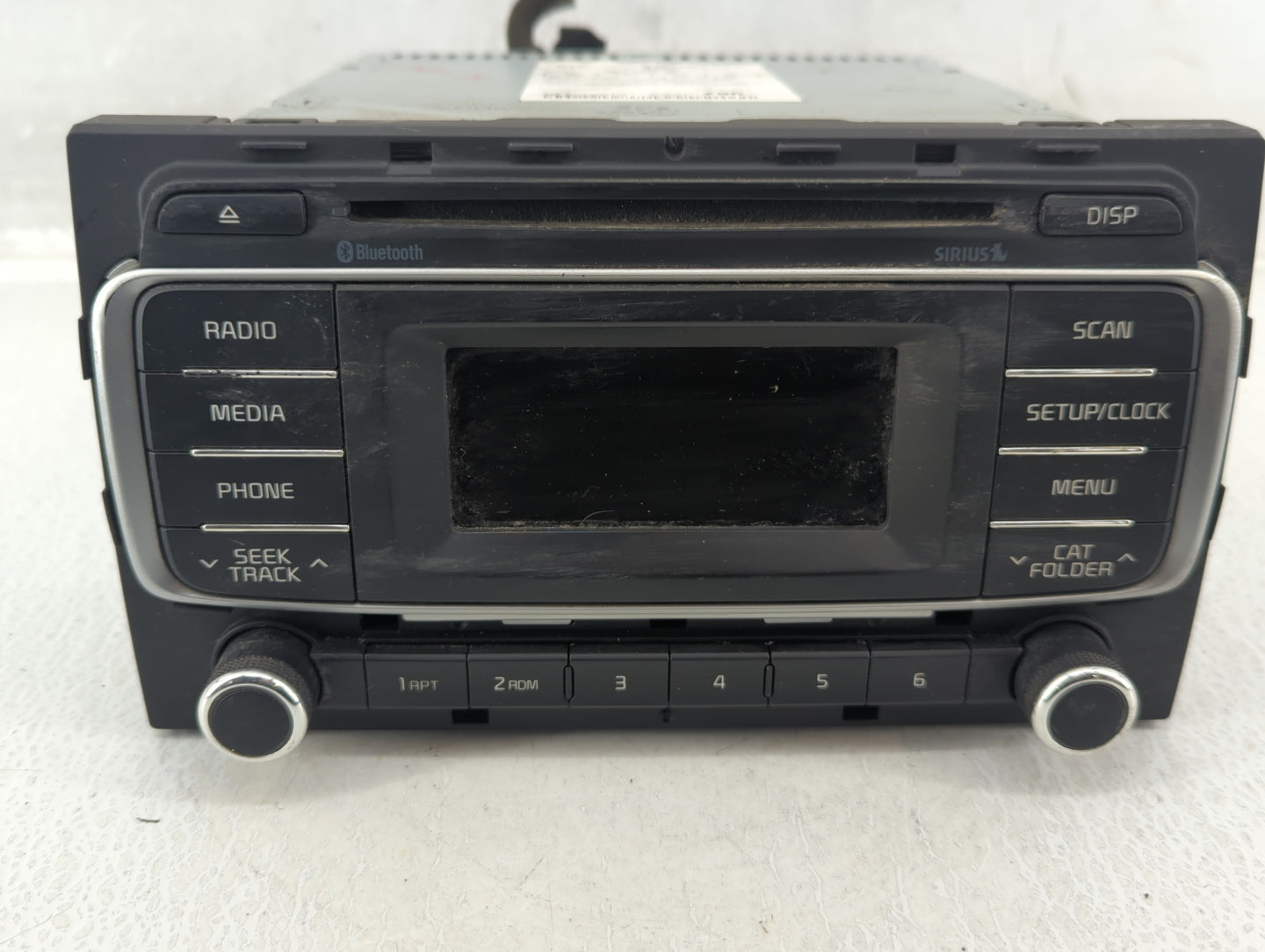 2016-2017 Kia Rio Radio AM FM Cd Player Receiver Replacement P/N:96170-1W960CA Fits Fits 2016 2017 OEM Used Auto Parts - Oem