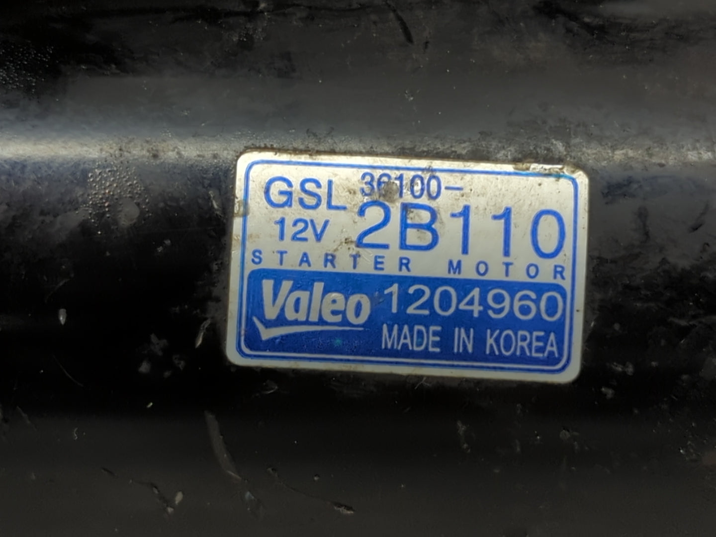 2012-2017 Kia Rio Car Starter Motor Solenoid OEM P/N:1204960 36100-2B110 Fits Fits 2012 2013 2014 2015 2016 2017 OEM Used Au