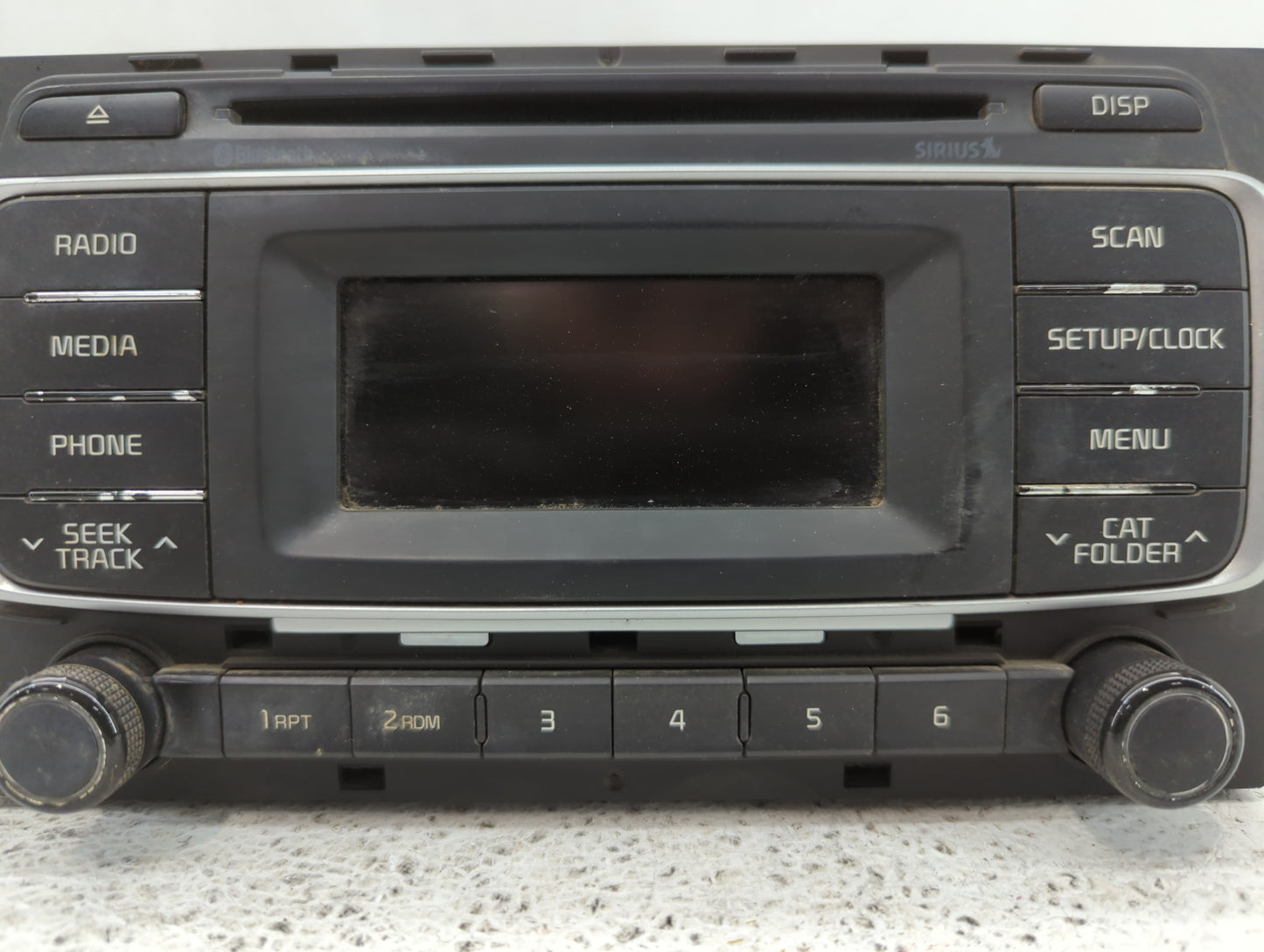 2016-2017 Kia Rio Radio AM FM Cd Player Receiver Replacement P/N:96170-1W960CA Fits Fits 2016 2017 OEM Used Auto Parts - Oem