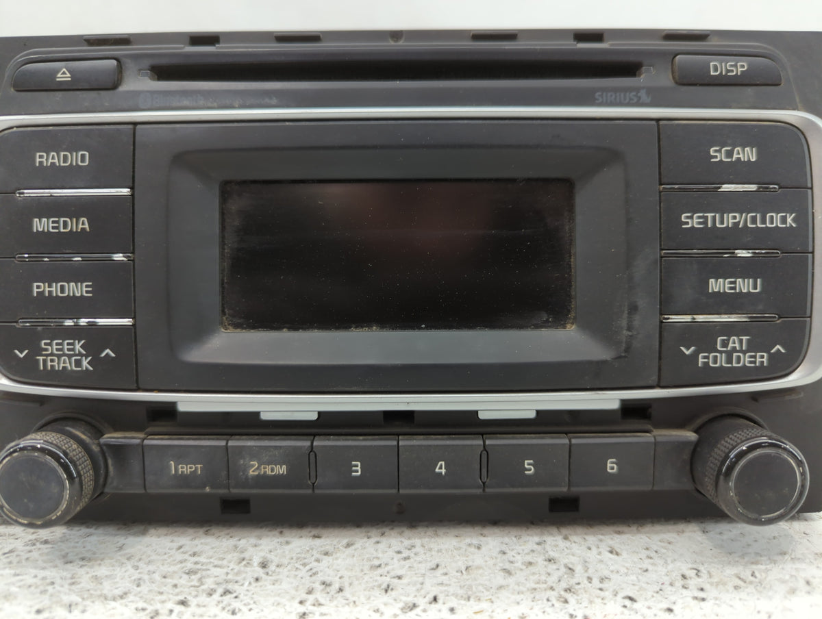 2016-2017 Kia Rio Radio AM FM Cd Player Receiver Replacement P/N:96170-1W960CA Fits 2016 2017 OEM Used Auto Parts - Oemuseda