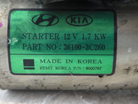 2016-2020 Kia Sedona Car Starter Motor Solenoid OEM P/N:36100-3C260 Fits Fits 2015 2016 2017 2018 2019 2020 OEM Used Auto Pa