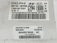 2017-2018 Kia Sedona PCM Engine Control Computer ECU ECM PCU OEM P/N:39110-3CYN4 Fits Fits 2017 2018 OEM Used Auto Parts - O