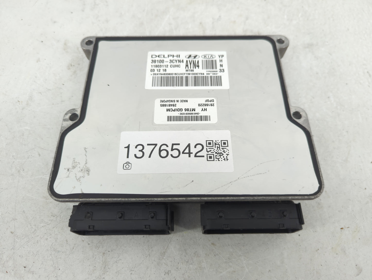 2016-2018 Kia Sedona PCM Engine Control Computer ECU ECM PCU OEM P/N:39100-3CYN4 Fits Fits 2016 2017 2018 OEM Used Auto Part