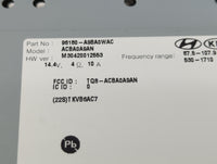 2017-2018 Kia Sedona Radio AM FM Cd Player Receiver Replacement P/N:96180-A9BA0WAC Fits Fits 2017 2018 OEM Used Auto Parts -