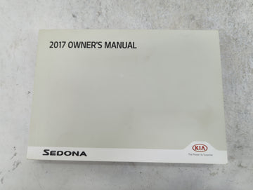 2017 Kia Sedona Owners Manual Book Guide P/N:HA9O-EU64B OEM Used Auto Parts - Oemusedautoparts1.com