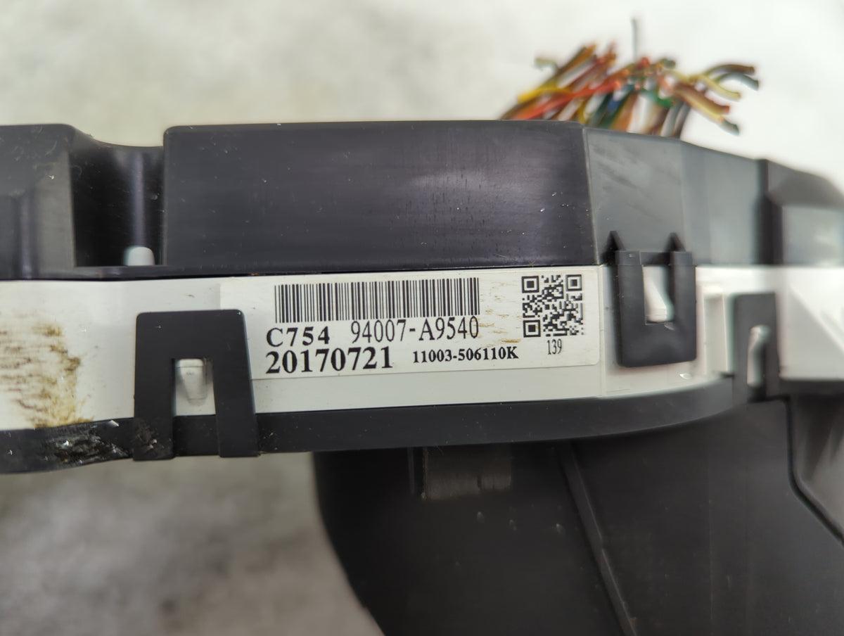 2017-2018 Kia Sedona Instrument Cluster Speedometer Gauges P/N:94007-A9540 11003-506110K Miles: Fits Fits 2017 2018 OEM Used
