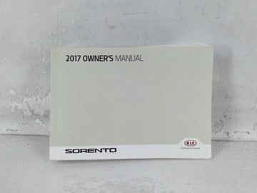 2017 Kia Sorento Owners Manual Book Guide P/N:HXG5-EU68D OEM Used Auto Parts - Oemusedautoparts1.com