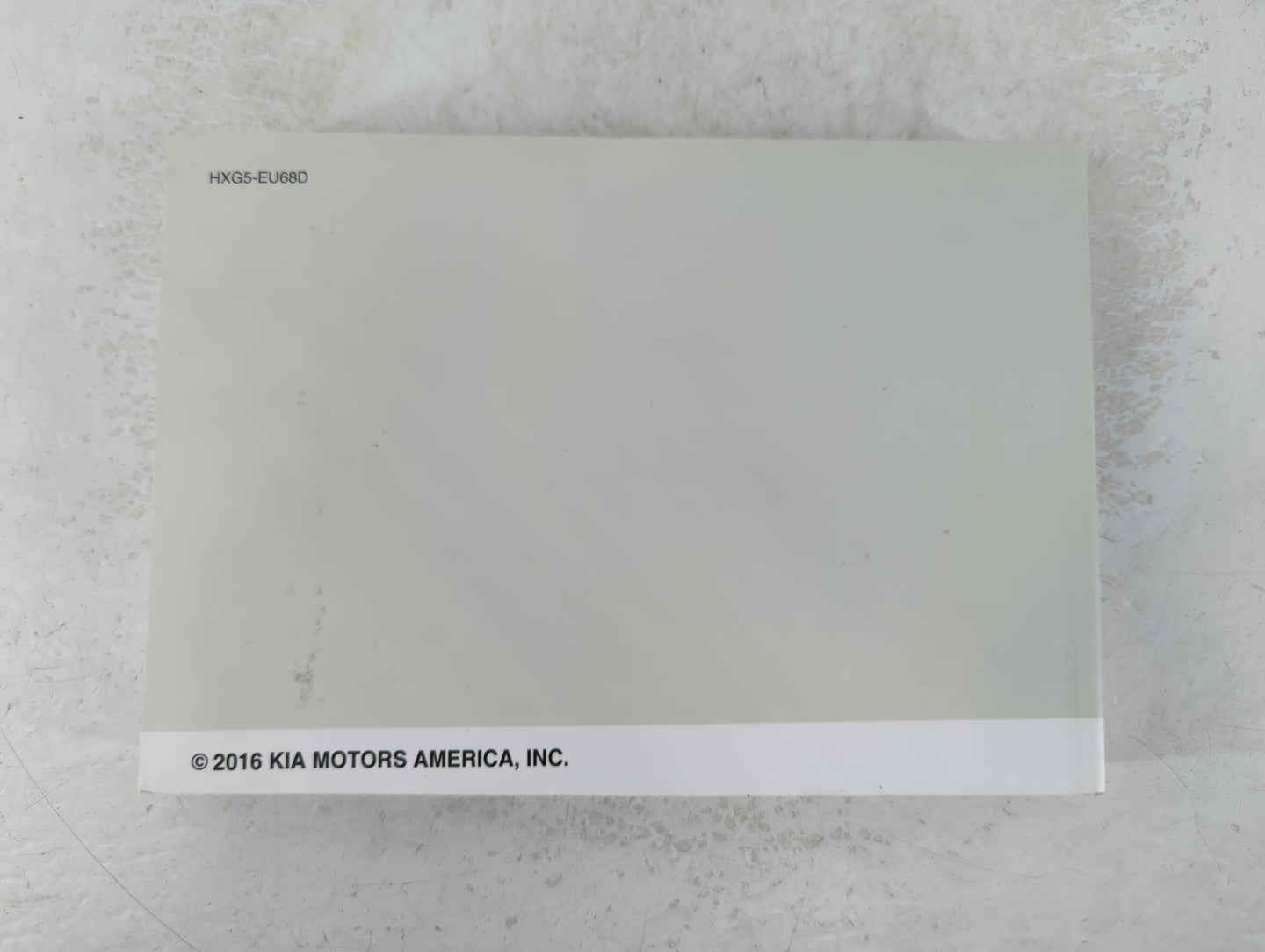 2017 Kia Sorento Owners Manual Book Guide P/N:HXG5-EU68D OEM Used Auto Parts - Oemusedautoparts1.com