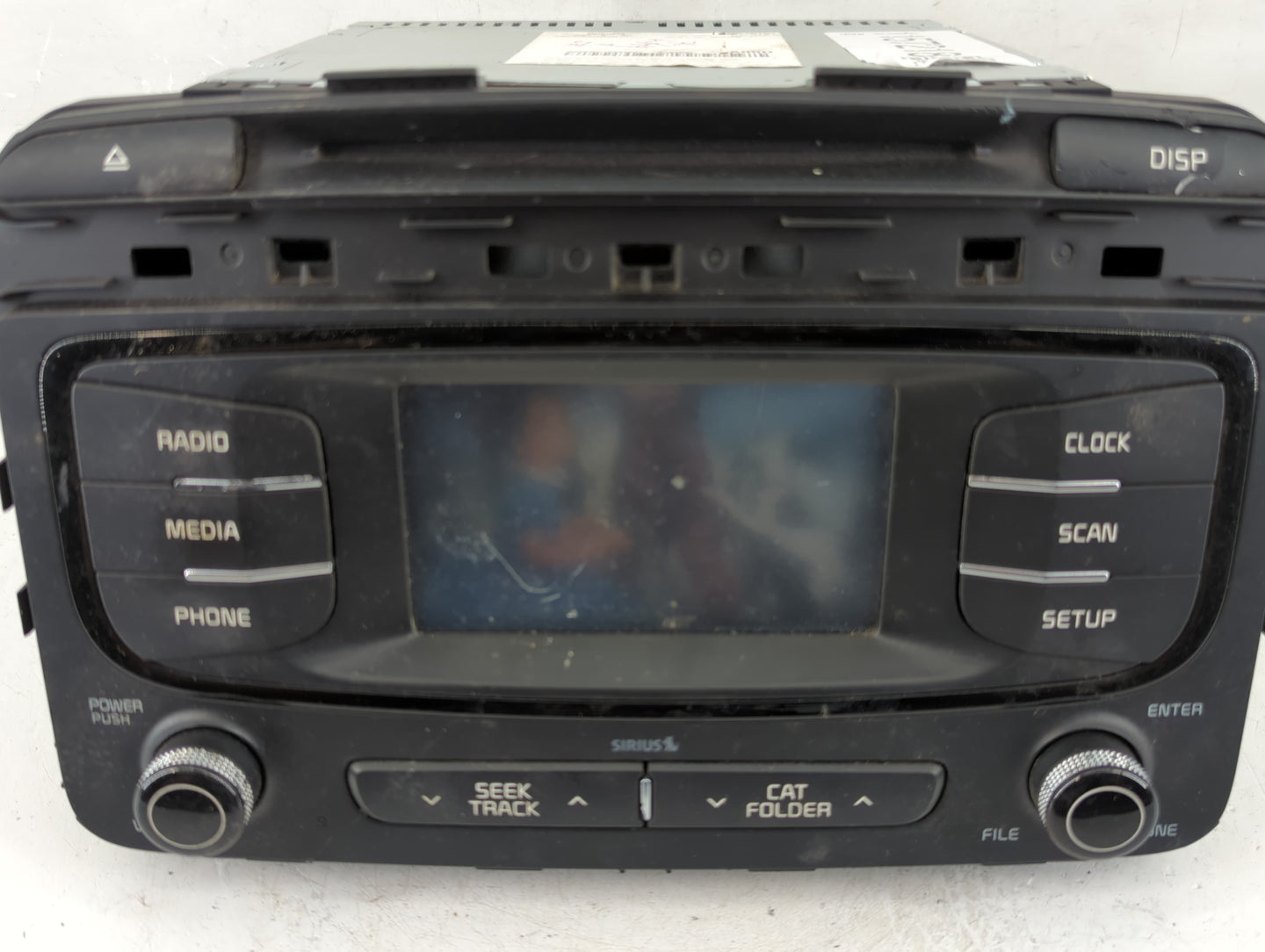 2016-2018 Kia Sorento Radio AM FM Cd Player Receiver Replacement P/N:96180-C6000WK Fits Fits 2016 2017 2018 OEM Used Auto Pa