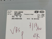 2016-2018 Kia Sorento Radio AM FM Cd Player Receiver Replacement P/N:96180-C6000WK Fits Fits 2016 2017 2018 OEM Used Auto Pa