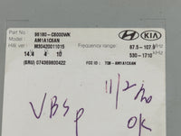 2016-2018 Kia Sorento Radio AM FM Cd Player Receiver Replacement P/N:96180-C6000WK Fits Fits 2016 2017 2018 OEM Used Auto Pa