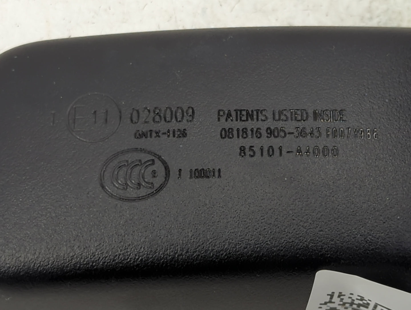 2016-2020 Kia Sorento Interior Rear View Mirror Replacement OEM P/N:85101-A4000 Fits OEM Used Auto Parts - Oemusedautoparts1