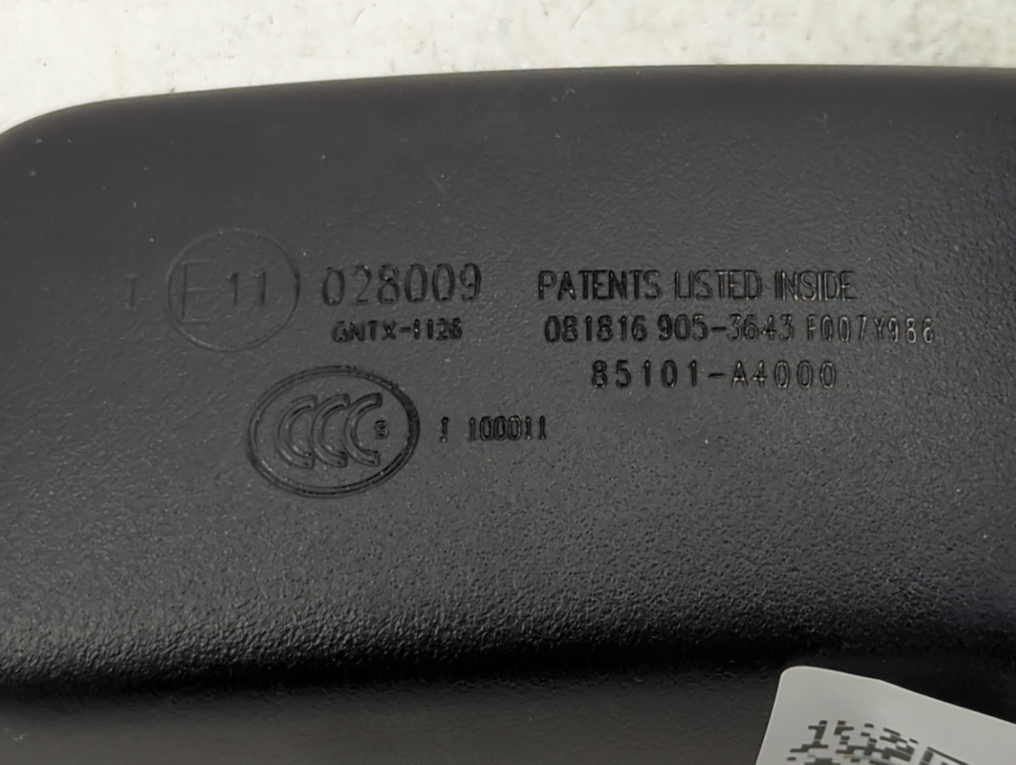 2016-2020 Kia Sorento Interior Rear View Mirror Replacement OEM P/N:85101-A4000 Fits OEM Used Auto Parts - Oemusedautoparts1