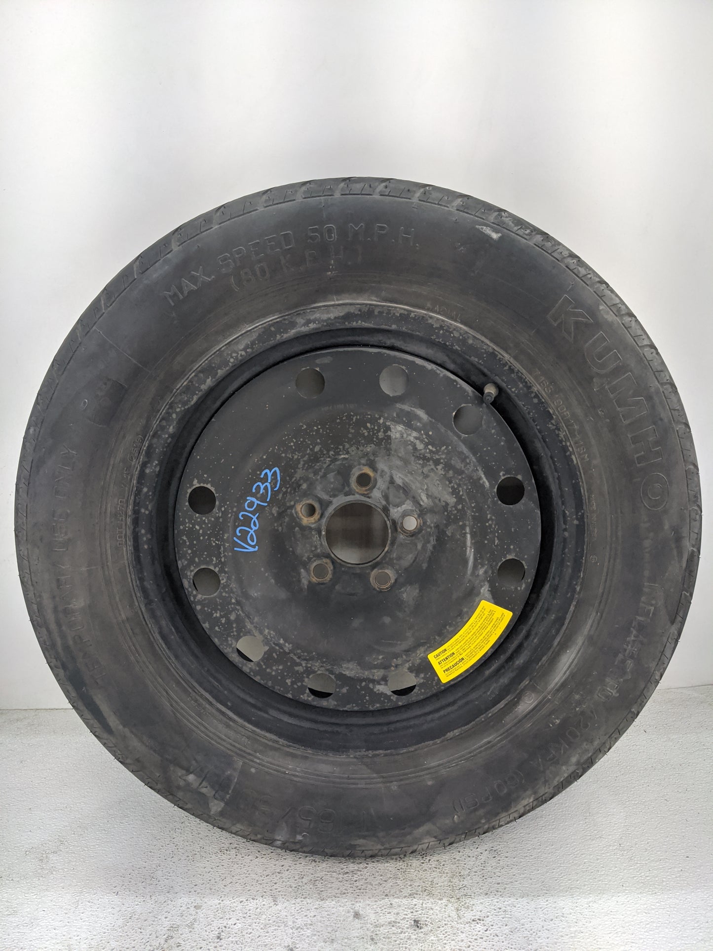 2017 Kia Sorento Spare Donut Tire Wheel Rim Oem - Oemusedautoparts1.com